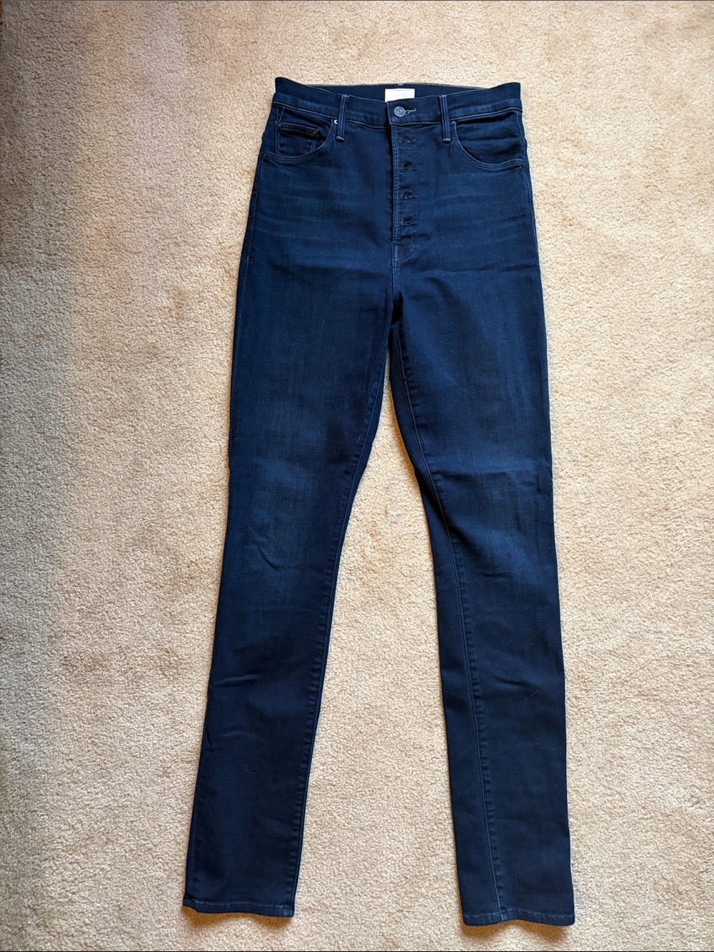 MOTHER The High Waisted Looker Skinny Jeans